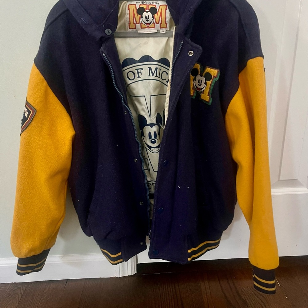 Mickey Mouse Varsity Jacket with Patch